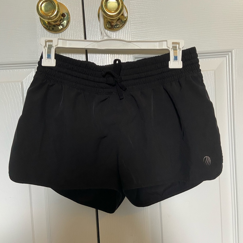 Cute Black Athletic Shorts with Pink Accents